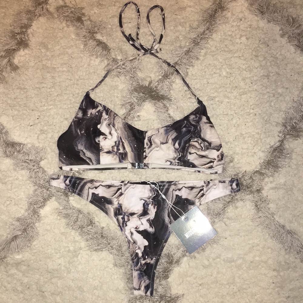 Marble Print Swimsuit
